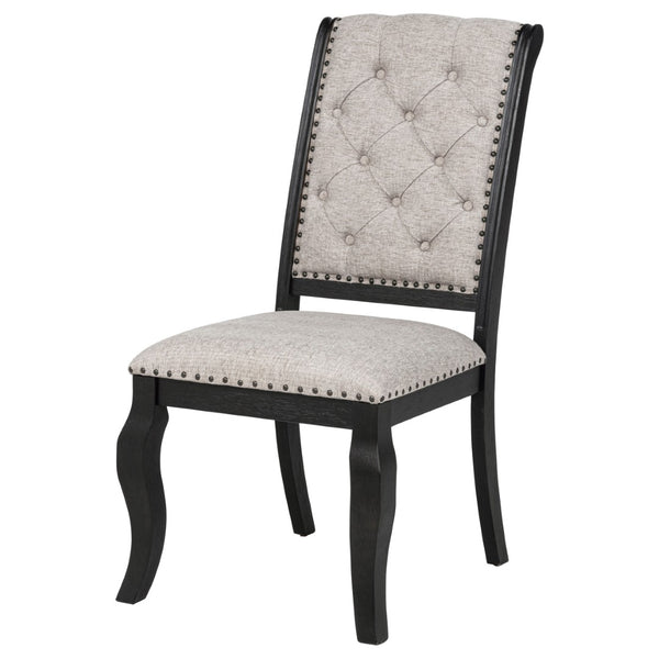 English Elm Kinzler Tufted Upholstered Dining Side Chairs with Nailhead Trim Set of 2 B062P520140