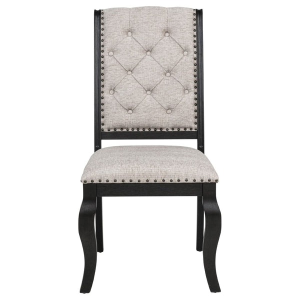 English Elm Kinzler Tufted Upholstered Dining Side Chairs with Nailhead Trim Set of 2 B062P520140