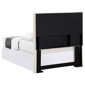 English Elm Simone Upholstered Twin Headboard Foam Padded Panel Bed Frame for Any Bedroom B062P520164