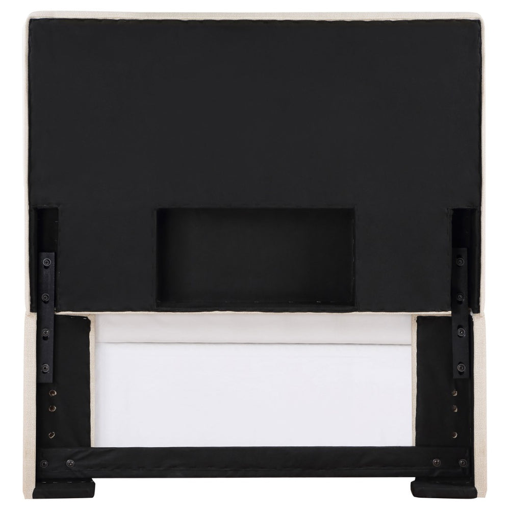English Elm Simone Upholstered Twin Headboard Foam Padded Panel Bed Frame for Any Bedroom B062P520164