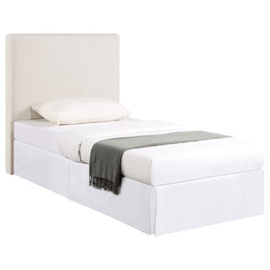 English Elm Simone Upholstered Twin Headboard Foam Padded Panel Bed Frame for Any Bedroom B062P520164