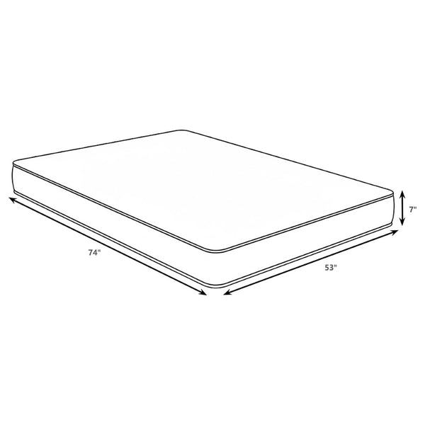 English Elm Ramona Full Size Innerspring Mattress Firm Orthopedic Support for Guest Bedroom B062P520166