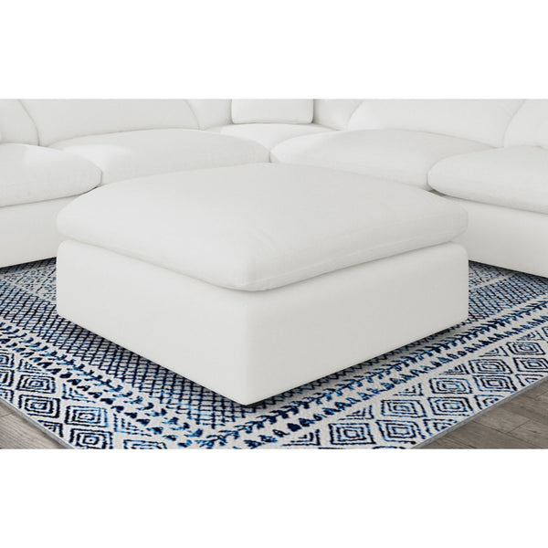 English Elm Segoura Boucle Upholstered Square Ottoman Modular Sectional Chaise Living Room Accent Ivory B062P520177