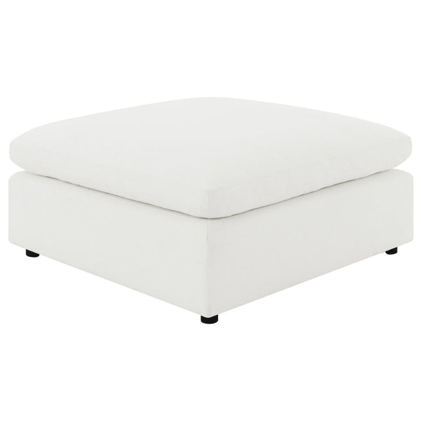 English Elm Segoura Boucle Upholstered Square Ottoman Modular Sectional Chaise Living Room Accent Ivory B062P520177