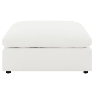 English Elm Segoura Boucle Upholstered Square Ottoman Modular Sectional Chaise Living Room Accent Ivory B062P520177
