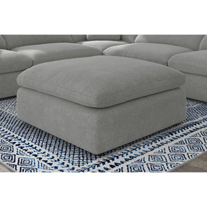 English Elm Segoura Boucle Upholstered Square Ottoman Modular Sectional Chaise Living Room Accent Grey B062P520184
