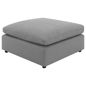 English Elm Segoura Boucle Upholstered Square Ottoman Modular Sectional Chaise Living Room Accent Grey B062P520184