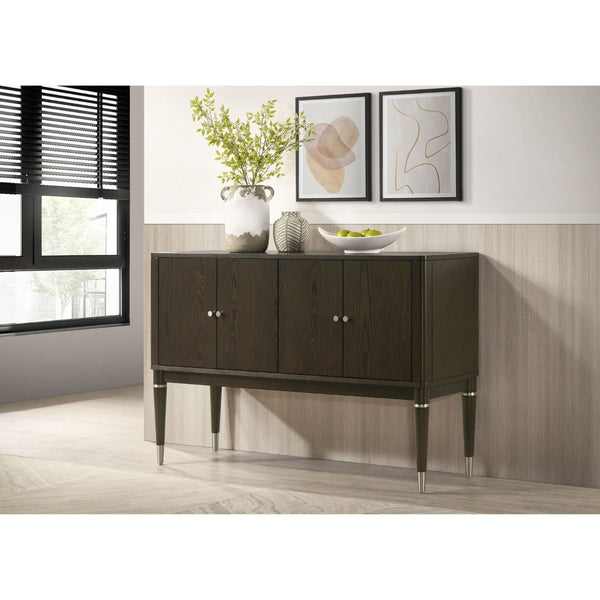 English Elm Blakely Ash Veneer Four Door Sideboard Mid Century Modern Dining Storage Cabinet B062P520203