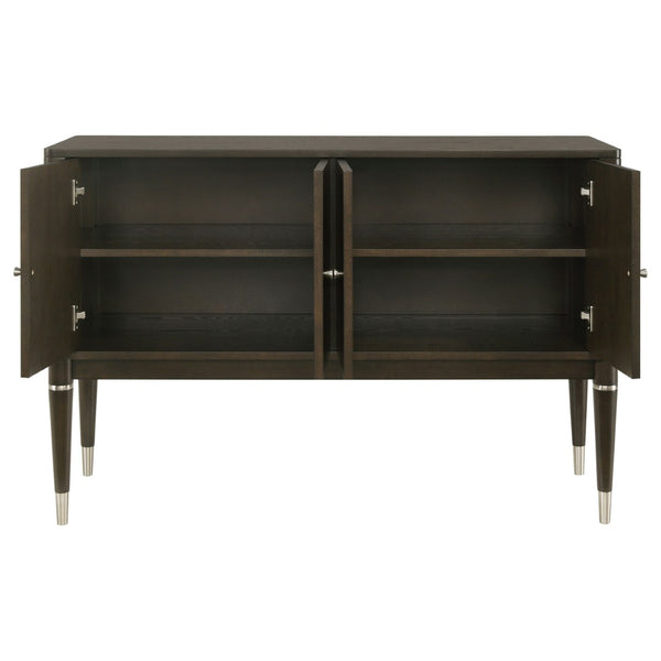 English Elm Blakely Ash Veneer Four Door Sideboard Mid Century Modern Dining Storage Cabinet B062P520203