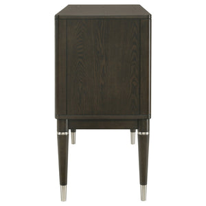 English Elm Blakely Ash Veneer Four Door Sideboard Mid Century Modern Dining Storage Cabinet B062P520203