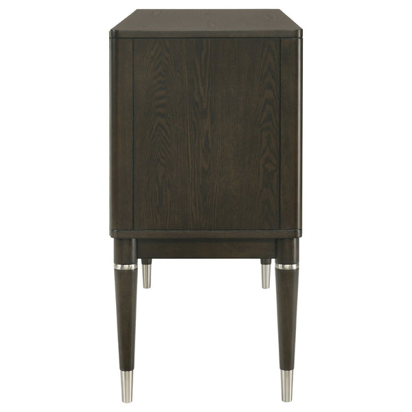 English Elm Blakely Ash Veneer Four Door Sideboard Mid Century Modern Dining Storage Cabinet B062P520203