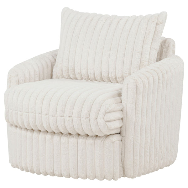 English Elm Whittier Velvet Lounge Accent Chair with Pocket Coil Cushions and Gold Metal Legs Ivory B062P520988