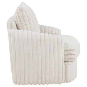 English Elm Whittier Velvet Lounge Accent Chair with Pocket Coil Cushions and Gold Metal Legs Ivory B062P520988