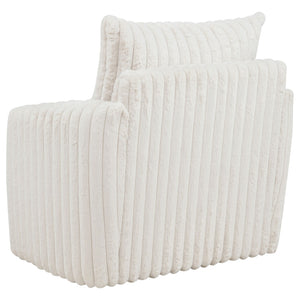 English Elm Whittier Velvet Lounge Accent Chair with Pocket Coil Cushions and Gold Metal Legs Ivory B062P520988