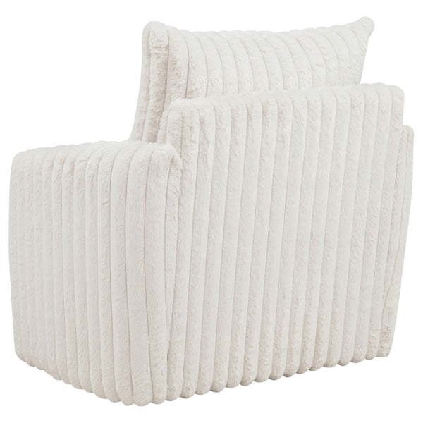 English Elm Whittier Velvet Lounge Accent Chair with Pocket Coil Cushions and Gold Metal Legs Ivory B062P520988
