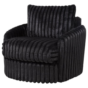 English Elm Whittier Velvet Lounge Accent Chair with Pocket Coil Cushions and Gold Metal Legs Black B062P520989