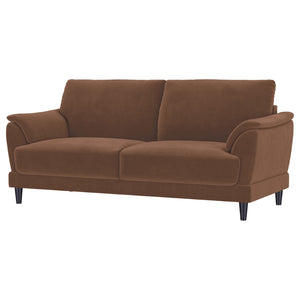 English Elm Dania Woven Fabric Sofa with Tufted Arms and Tapered Wood Legs for Living Rooms B062P521006