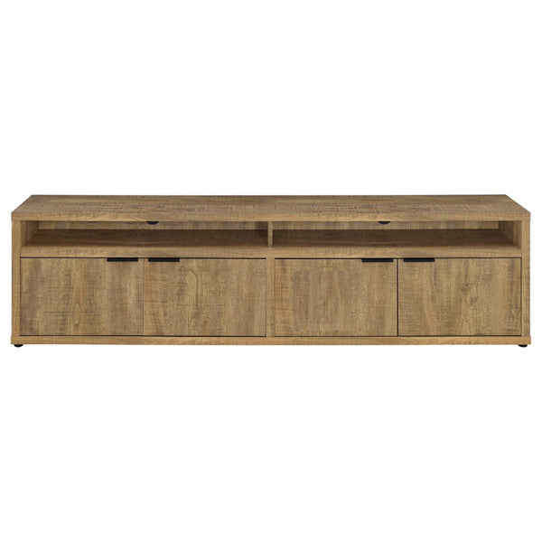 English Elm Palmer Wide Mango Wood TV Stand with Four Door Storage for Media Rooms B062P521007
