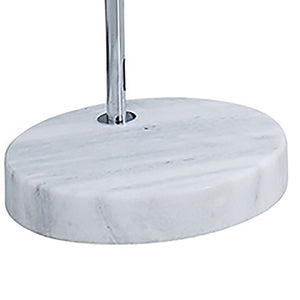 English Elm Bainbridge Arc Floor Lamp with Crystal Bead Shade and Solid Marble Base for Living Rooms B062P521013