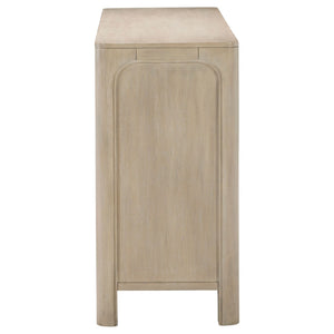 English Elm Flores Nine Drawer Mango Wood Dresser with Felt Lined Compartments for Bedroom B062P521026