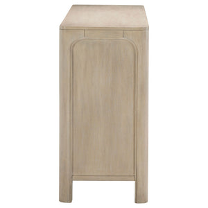 English Elm Flores Nine Drawer Mango Wood Dresser with Felt Lined Compartments for Bedroom B062P521026
