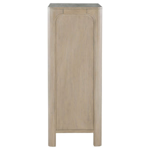 English Elm Flores Five Drawer Mango Wood Chest with Arched Fronts for Modern Farmhouse Bedrooms B062P521029