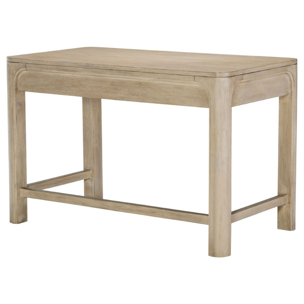 English Elm Flores Mango Wood Farmhouse Makeup Vanity with Felt Lined Drawers and Arched Frame B062P521030
