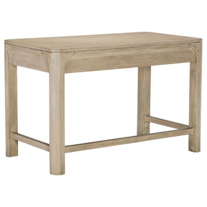 English Elm Flores Mango Wood Farmhouse Makeup Vanity with Felt Lined Drawers and Arched Frame B062P521030