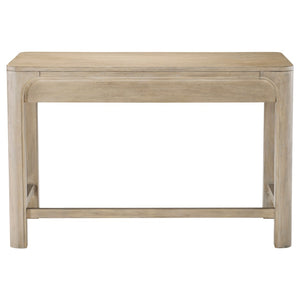 English Elm Flores Mango Wood Farmhouse Makeup Vanity with Felt Lined Drawers and Arched Frame B062P521030