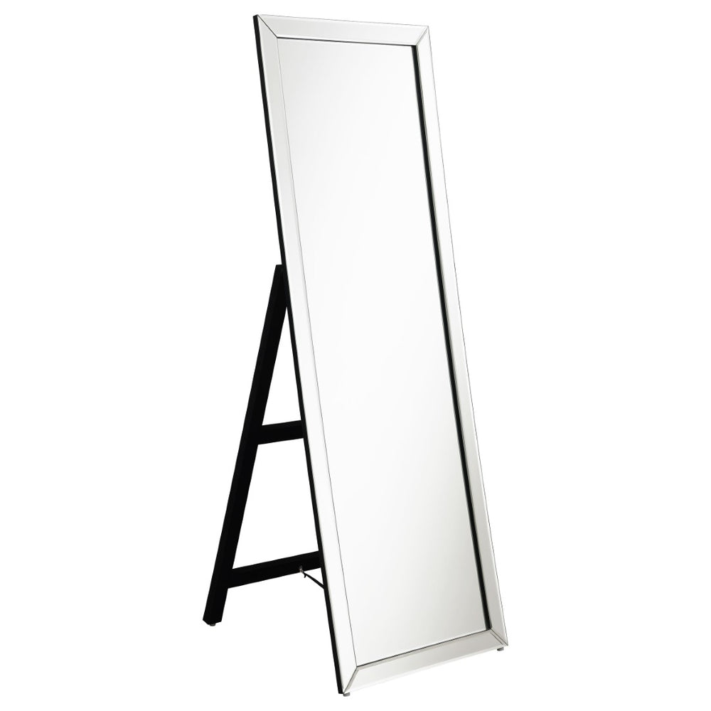 English Elm Aika Full Length Standing Mirror with Mirrored Frame for Bedroom or Dressing Room B062P521047
