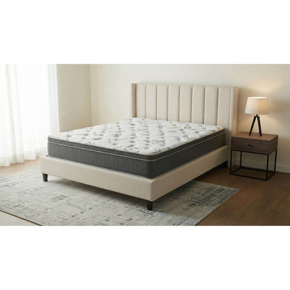 English Elm Vancouver Queen Hybrid Mattress Gel Memory Foam Euro Top Bamboo Cover Cool Sleep B062P521048