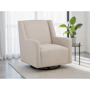 English Elm Odessa Swivel Glider Accent Chair Polyester Upholstery Tall Back for Nursery or Den B062P521078