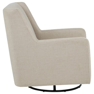 English Elm Odessa Swivel Glider Accent Chair Polyester Upholstery Tall Back for Nursery or Den B062P521078