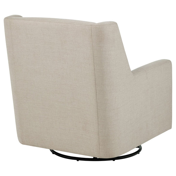 English Elm Odessa Swivel Glider Accent Chair Polyester Upholstery Tall Back for Nursery or Den B062P521078