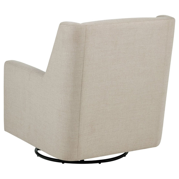 English Elm Odessa Swivel Glider Accent Chair Polyester Upholstery Tall Back for Nursery or Den B062P521078