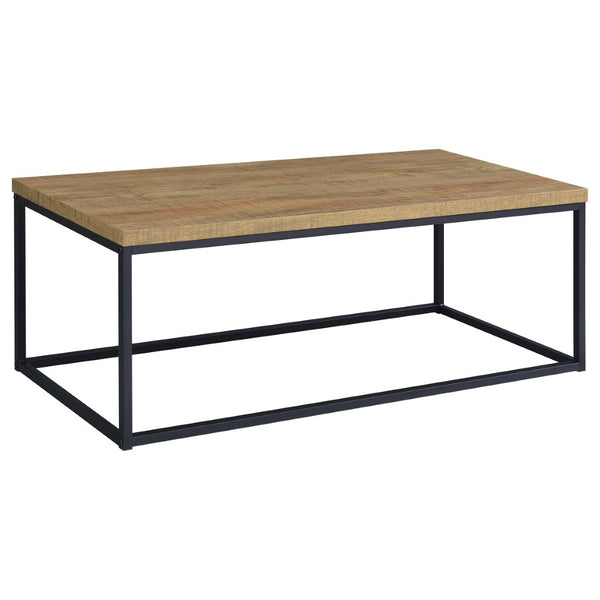 English Elm Rosey 3 Piece Nesting Coffee and End Table Set with Industrial Mango Wood Finish B062P521080