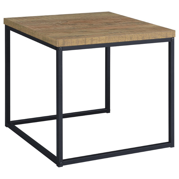 English Elm Rosey 3 Piece Nesting Coffee and End Table Set with Industrial Mango Wood Finish B062P521080