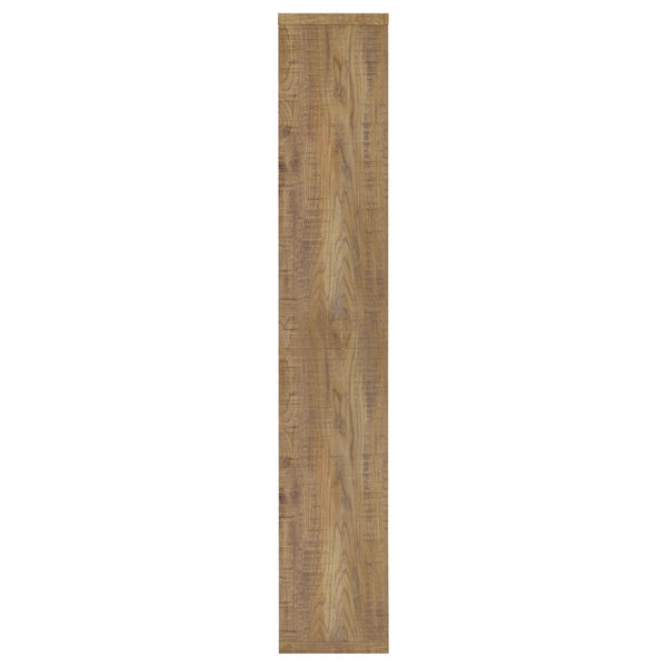 English Elm Currey Asymmetric Six Shelf Bookcase Sculptural Open Cubby Display for Modern Homes B062P521101