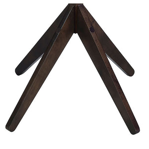 English Elm Cappuccino Rubberwood Freestanding Tree Coat Rack with Eight Hooks for Foyer Organization B062P522003