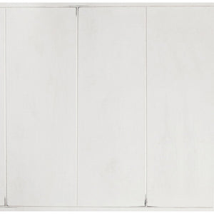 English Elm Vintage White Distressed Nightstand with Carved Detail Dual Usb and Bronze Pulls B062P522007