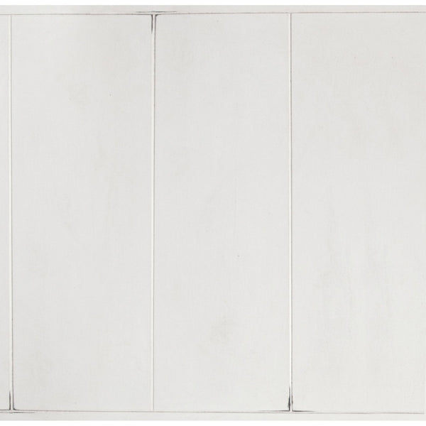 English Elm Vintage White Five Drawer Chest with Bronze Ring Pulls and Antique Inspired Molding B062P522009