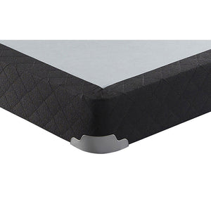 English Elm Grey Full Size Low Profile Box Spring with Padded Slats for Quiet Nightly Support B062P522016