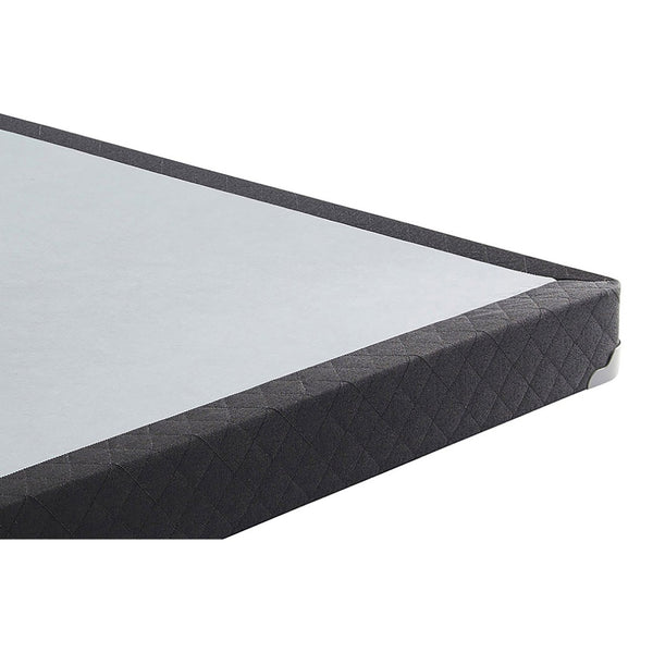 English Elm Grey Full Size Low Profile Box Spring with Padded Slats for Quiet Nightly Support B062P522016