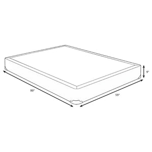 English Elm Grey Queen Box Spring Foundation Handcrafted Slat Build for Cooler Quieter Sleep B062P522018