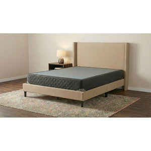 English Elm Grey Full Size Box Spring with Handcrafted Slat Build and Airflow Design for Better Sleep B062P522019