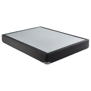 English Elm Grey Full Size Box Spring with Handcrafted Slat Build and Airflow Design for Better Sleep B062P522019