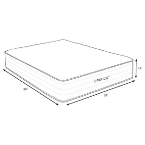 English Elm Black Queen Hybrid Mattress with Copper Gel Foam for Cool Firm Spinal Support B062P522025