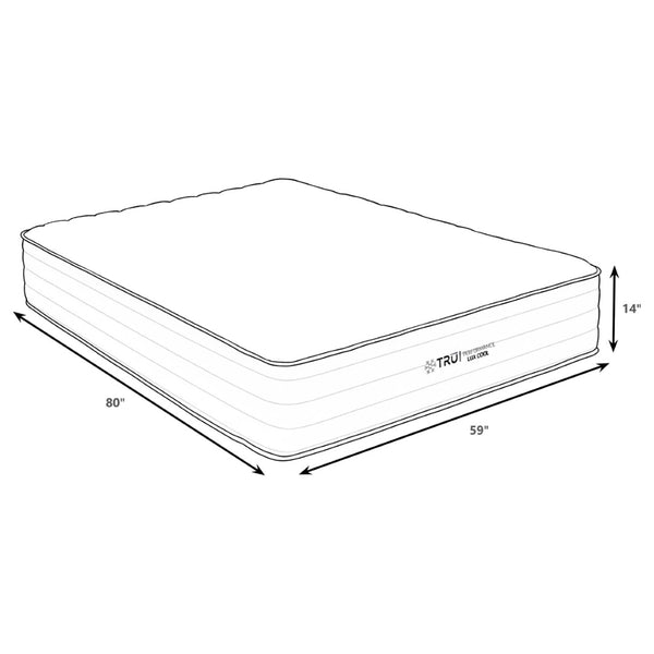 English Elm Black Queen Hybrid Mattress with Copper Gel Foam for Cool Firm Spinal Support B062P522025