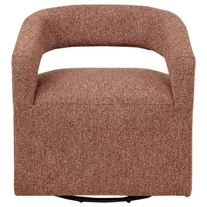 English Elm Brillia Bouclé Barrel Swivel Chair Sculptural Foam Seat for Living Room Lounge B062P523353