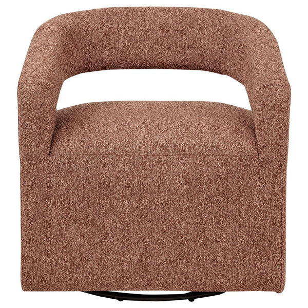English Elm Brillia Bouclé Barrel Swivel Chair Sculptural Foam Seat for Living Room Lounge B062P523353